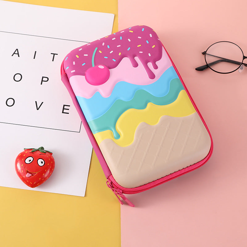 Eva Pencil Box 3D Stereo Large-Capacity Kidsren's Pencil Bag Multi-Functional Student Stationery Popular Pencil Box Waterproof
