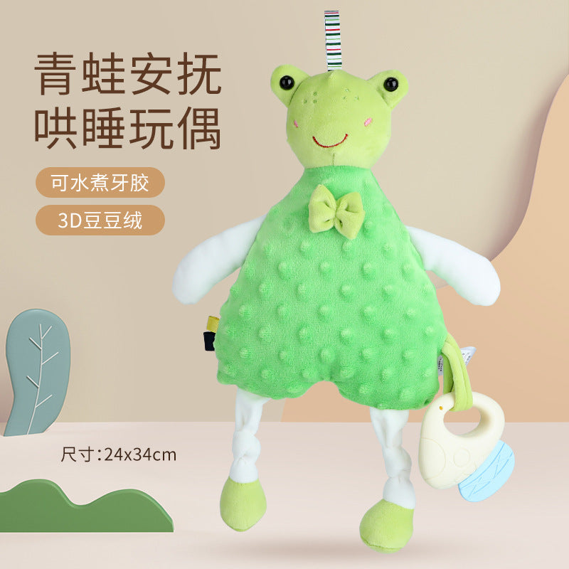 Baby Washable Sleeping Doll Baby Soothing Towel Doll with Teeth Gum Locomable Toy for Boys and Girls