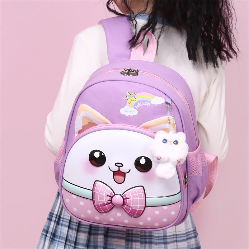 Foreign Trade Children's Schoolbag Kindergarten Middle and Small Class Schoolbag 3-6 Years Old Boys and Girls Cartoon Backpack Preschool Backpack