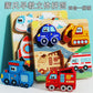 Children's three-dimensional puzzle board wooden Montessori early education puzzle matching building blocks baby 1 to 2 years old 3 boys female 6 toys