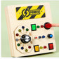 Children's Montessori Early Education Simulation Driving Steering Wheel Digital Switch Light Sound Busy Board Science and Education Aids Educational Toys