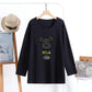 Breastfeeding Long-sleeved T-shirt Top Long-sleeved Korean Pregnant Women Autumn Loose Breastfeeding Moon Clothing Home Pajamas Autumn and Winter