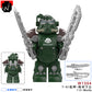 Flame X-01 Mecha Third-Party Radiation Warrior Building Block Figure Cross-Border Goods Bagged for Boys Compatible with Lego