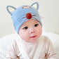 Katu Bear Infant Hat Spring & Fall 3-6-12 Months Male and Female Baby Pullover Hat Cotton 100-Day Sleeping Hat