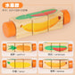 Cecpc Kidsren's Early Education Rotating Building Block Puzzle Baby Animal and Fruit Cognition Wooden Educational Toys for 1-2-3 Years Old