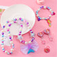 mermaid necklace diy pearl non-allergic beaded suit children cute mermaid princess necklace jewelry