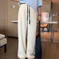 Spring and Summer Pregnant Women's Drawstring Ice Silk Wide Leg Pants Pregnant Women's Summer Thin Texture Sense Dipping Yamamoto Pants Casual Small