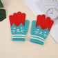Winter Kidsren's Gloves Are Warm and Velvet to Prevent Cold. Primary School Students Write Boys and Girls Baby Sets Jacquard Gloves Kittens