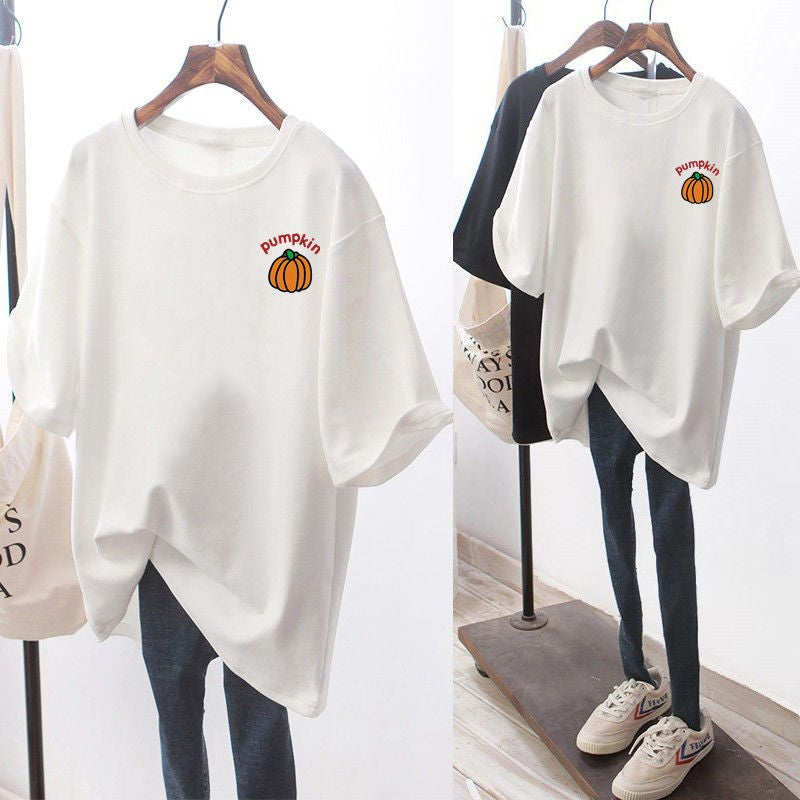 Breastfeeding Summer Top T-Shirt Summer Going Out Hot Mom plus size Fashionable Loose Breastfeeding Dress Slimming Fashionable