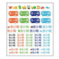 Crystal Label Tear-Off Film with Name Stickers Transparent Name Stickers Waterproof and Oil-Proof Uv Transfer Pencil Kindergarten Stickers