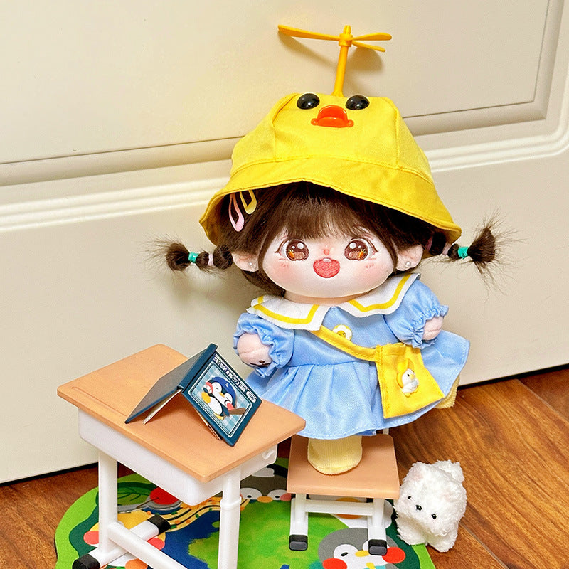 Dropshipping 20cm Baby Clothes Cotton Doll Clothes Cute Pajamas Set Original Antique Han Dynasty Doll Dress up