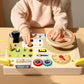 Children's Montessori Early Education Simulation Driving Steering Wheel Digital Switch Light Sound Busy Board Science and Education Aids Educational Toys