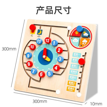 Specialized Clock Teaching Aids for Elementary School: Clock Models for First and Second Graders, Alarm Clock Face, Children's Learning Time Toys
