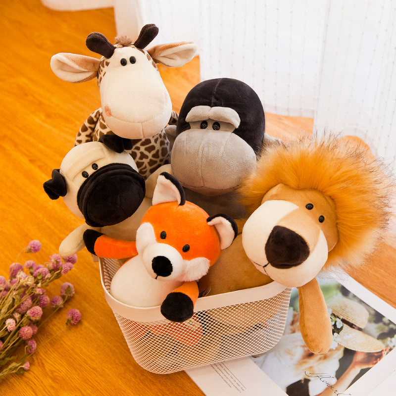 Forest Animal Tiger Doll Lion Elephant Monkey Giraffe Live Jungle Doll Plush Toy Kidsren's Gift