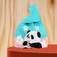 Panda New Knitted Bag Women's Handbag Wide Hand Gift Back Gift Bag Cute Panda Knitted Bag Hand Gift