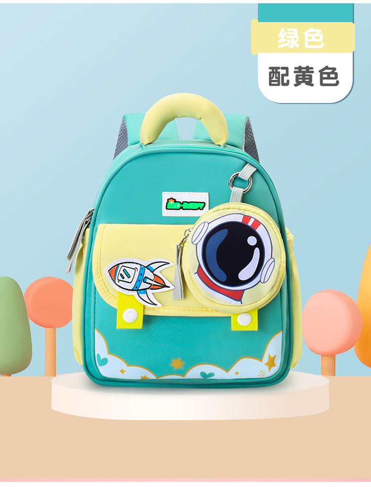2025 New Kindergarten Schoolbag Boys and Girls Backpack Cartoon Cute Ultra-light Lightweight Large Capacity Casual Backpack
