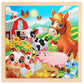 100 children's wooden cartoon animal dinosaur plane wooden puzzle boys and girls baby early education educational toys