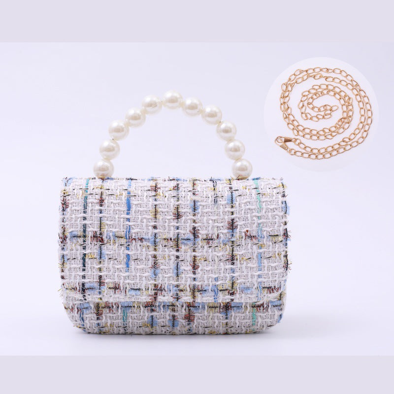 Fashionable Little Girl's Chanel-Style Bag, Children's Princess Crossbody Bag, Stylish and Cute Little Girl's Shoulder Handbag