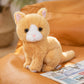 Cute Artificial Cat Doll Plush Toy Black Cat Doll White Cat Orange Cat Rag Doll Girl Birthday Gift for Kidsren