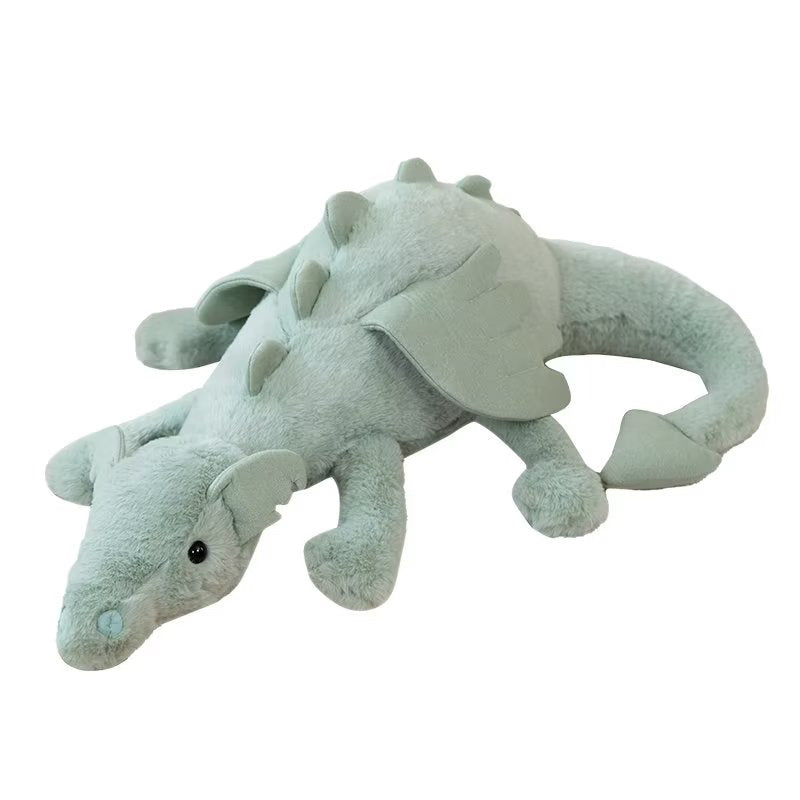 Cross-border simulation cute flying dragon plush toy pterosaurus plush doll cushion pillow soothing accompany sleeping doll