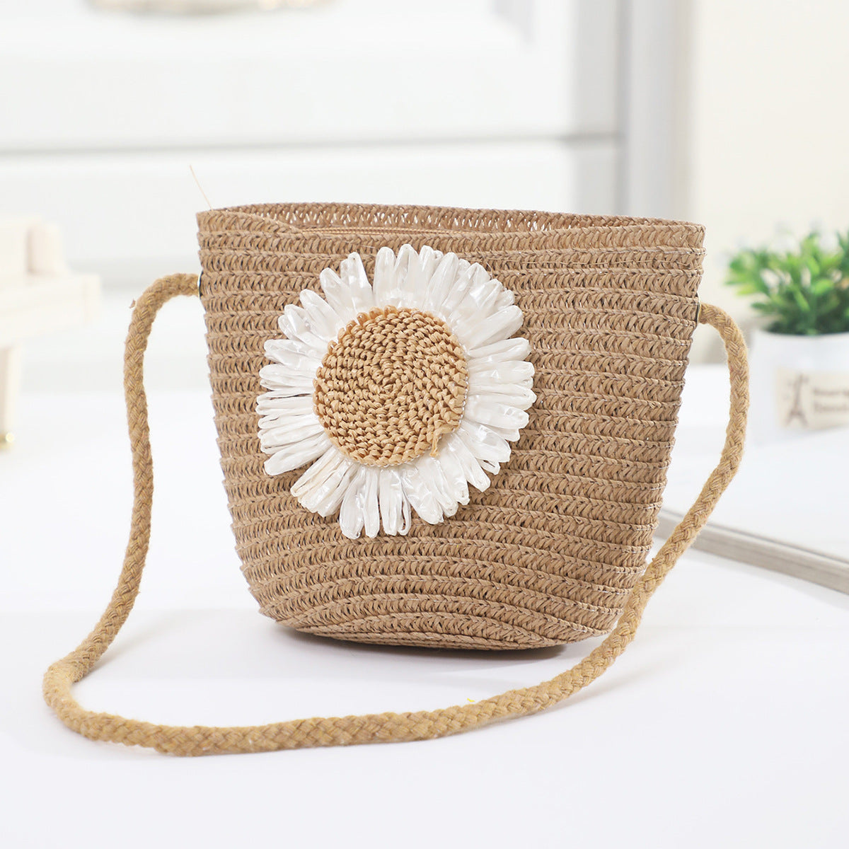 Cross-border New Children's Bag Spring and Summer New Children's Crossbody Bag Handmade Straw Satchel Travel Mini Coin Purse