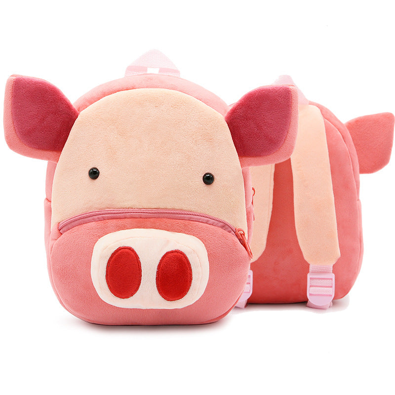 Cute Cartoon Animal Children's Backpack Stall Supply Backpack Kindergarten Plush Backpack Children's Bag Orderable Printing