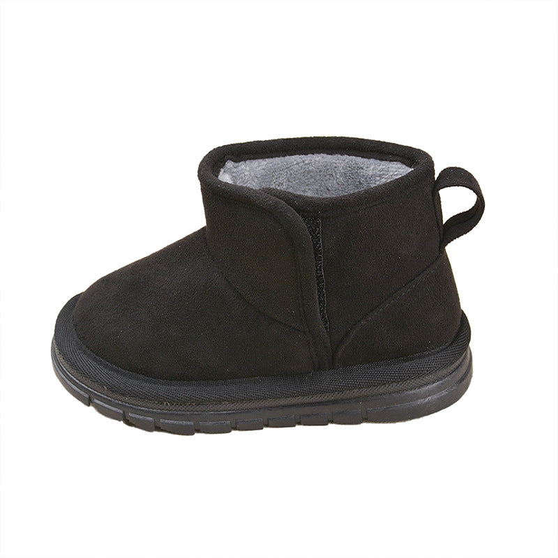 Winter Baby Girl's Fleece-Lined Warm Children's Snow Boots Casual Velcro Boys' Baby Short Boots Cross-Border Wholesale