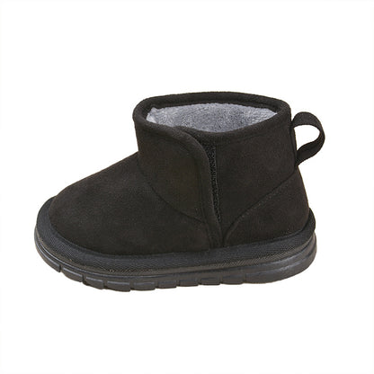 Winter Baby Girl's Fleece-Lined Warm Children's Snow Boots Casual Velcro Boys' Baby Short Boots Cross-Border Wholesale