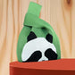 Panda New Knitted Bag Women's Handbag Wide Hand Gift Back Gift Bag Cute Panda Knitted Bag Hand Gift