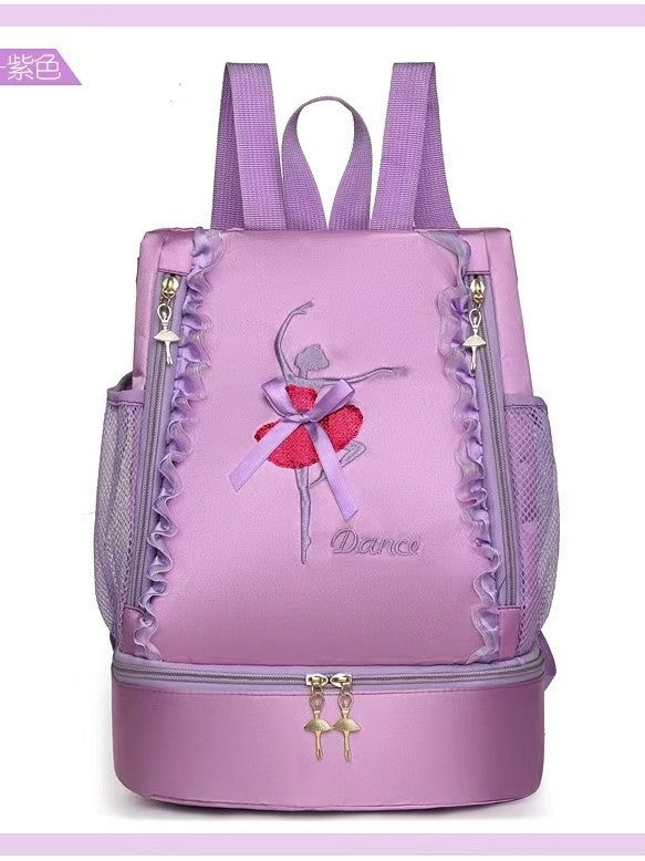 Fashion New Dance Bag Children's Dance Backpack Shoulder Dance Backpack Girls Dance Bag Large-capacity Bag Printed