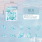 Pet Sticker Pack Crystal Story Series Crystal Ore Silver Hot Stamping Die-Cut Journal Decoration Stickers Cross-Border