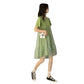 Maternity Summer 2023 New Korean Style Loose Fresh Sweet Stitching Short Sleeve Cake Fairy Dress