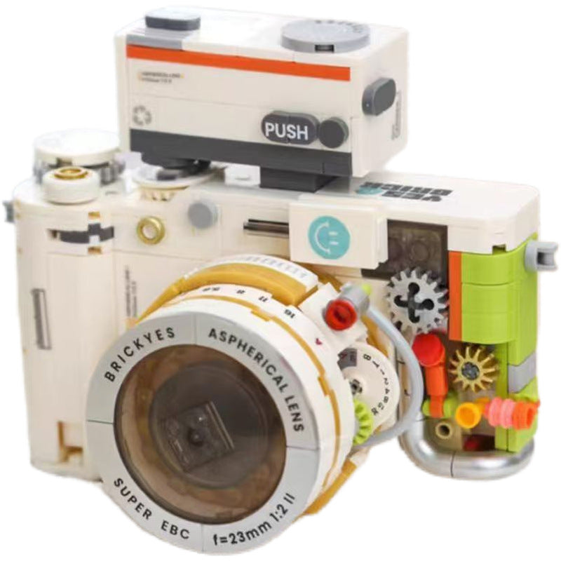 Compatible with Lego Retro SLR Camera Building Blocks Assembled Handmade Toy Model Ornaments Children Gift Batch