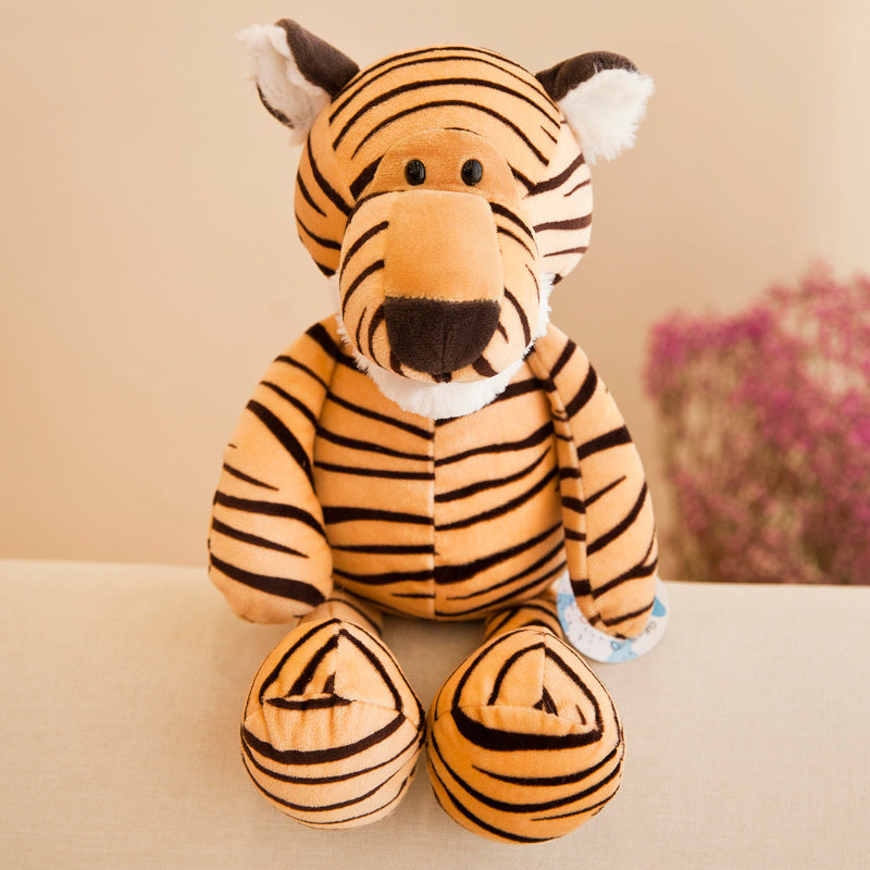 Forest Animal Tiger Doll Lion Elephant Monkey Giraffe Live Jungle Doll Plush Toy Kidsren's Gift