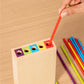 Early Education Children's Three-in-One Stick Game Baby Stick Color Classification Pitching Montessori Wooden Toys