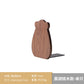 Japanese Style Simple Wooden Book Stand Creative Black Walnut Wood Thickened Bookshelf Bookend Student's Solid Wood Bookend Logo