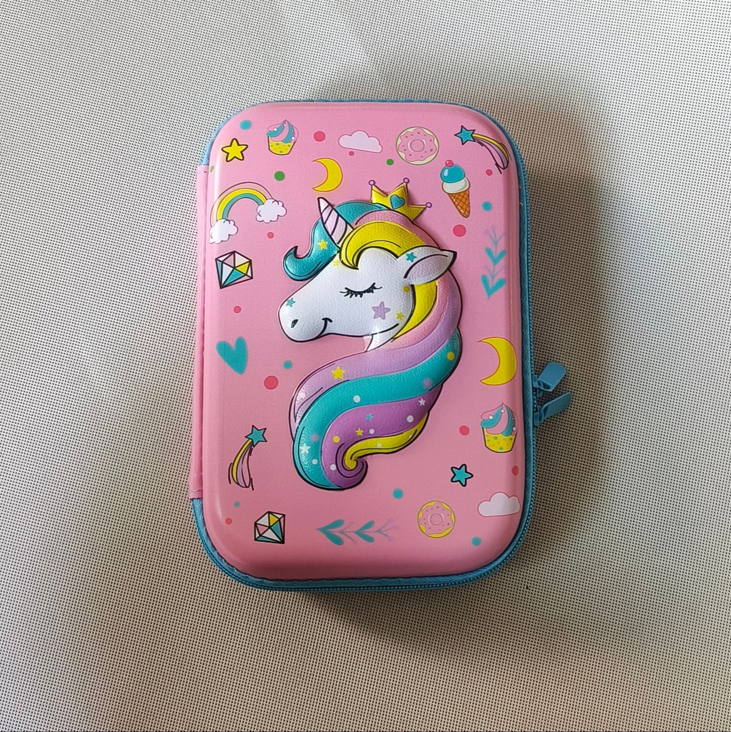 3D New Cute Eva Stationery Box Children's Multifunctional Large Capacity Pencil Bag Student Portable Square Pencil Box