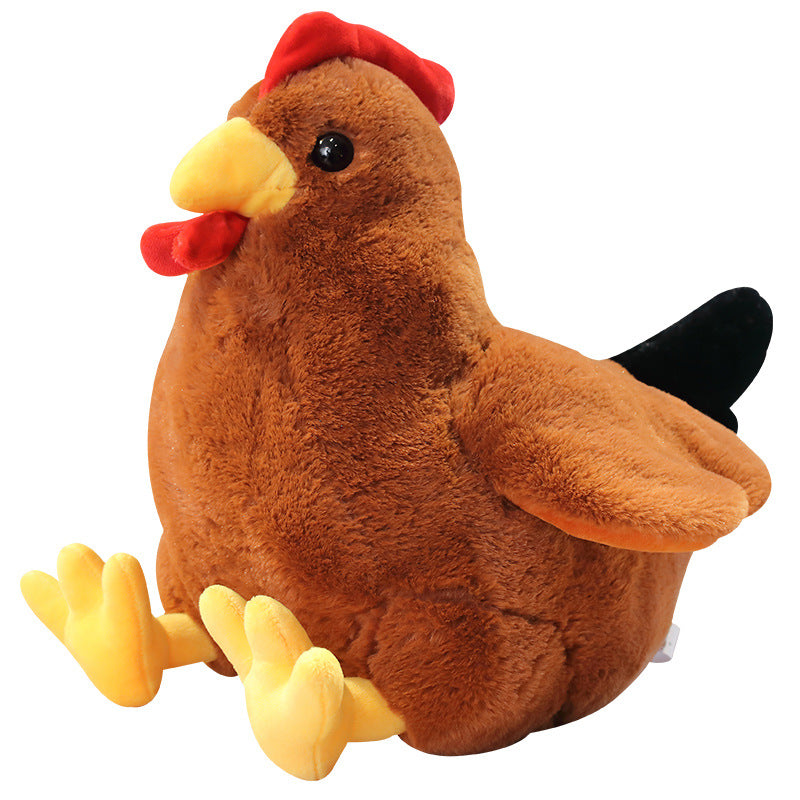 New Cute Big Cock Doll Cross Border Plush Toy Hen Doll Girl Sleeping Pillow Home Decorations