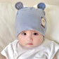 Katu Bear Infant Hat Spring & Fall 3-6-12 Months Male and Female Baby Pullover Hat Cotton 100-Day Sleeping Hat
