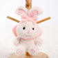 Bow Bear Doll Pendant Keychain Backpack Small Doll Jewelry Plush Toy Wholesale Girl Doll