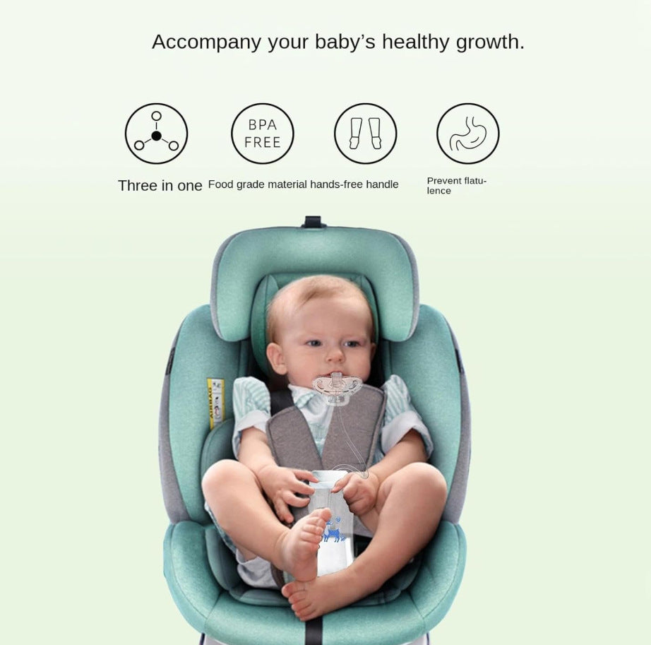 Amazon's Popular Creative Baby Bottle Hands-Free Feeding Device Wide-Mouth Pp Baby Bottle 300ml