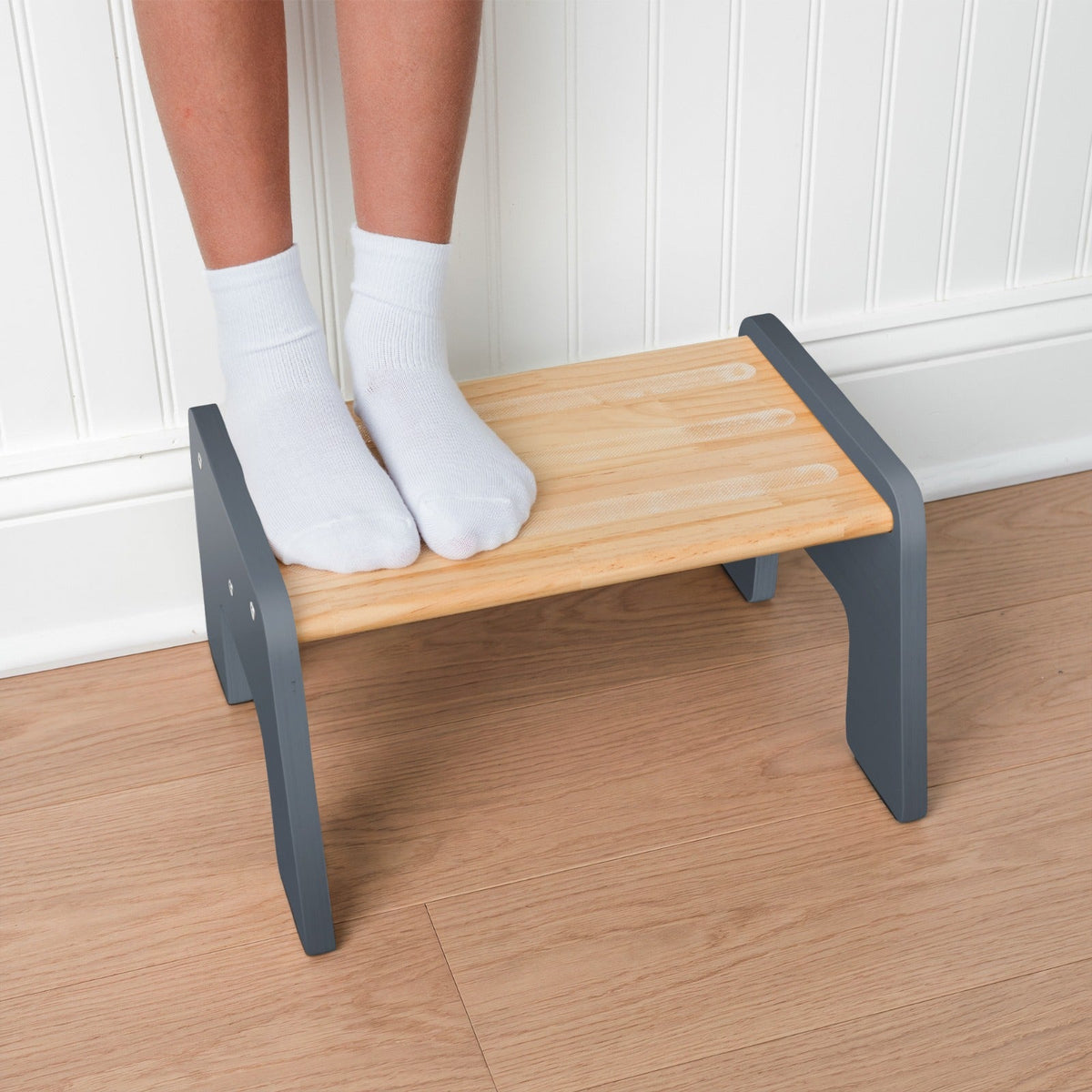 1-Step Wooden Stool for Kids(Multi-Purpose Step Stool for Kitchen, Bath, and Potty Training)