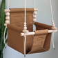 Organic Cotton Indoor High Back Baby & Toddler Swing-Toffee