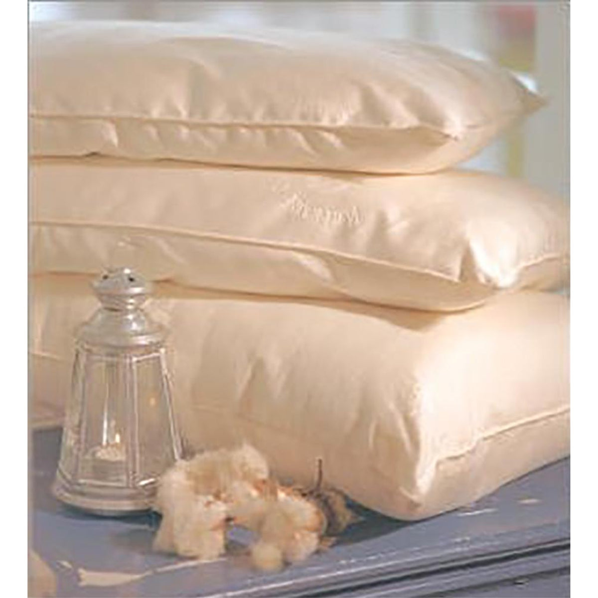 Organic Cotton Natural Kapok Filled Pillows  Child Pillow Kapok Light Fill Zip Closure