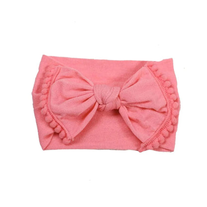 Pom Pom Nylon Baby Headband