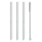 PopYum Replacement Straws for 9oz Kids Cup, 3-Pack with Cleaning Brush, Seattle Grey