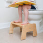 1-Step Wooden Stool for Kids(Multi-Purpose Step Stool for Kitchen, Bath, and Potty Training)