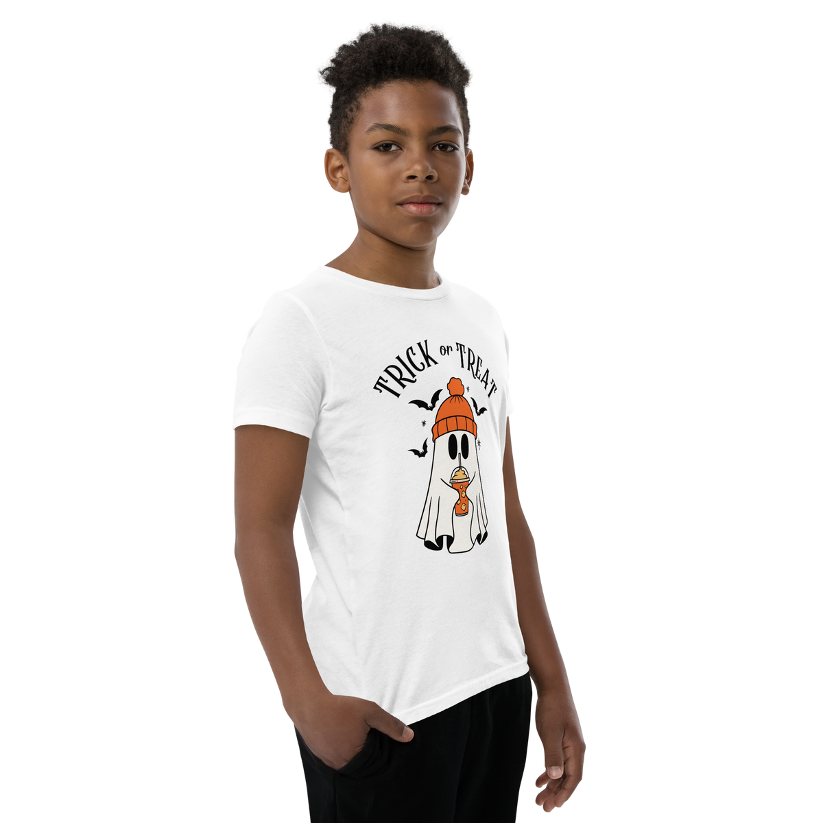 Pumpkin Spice Latte Kids Halloween Tee