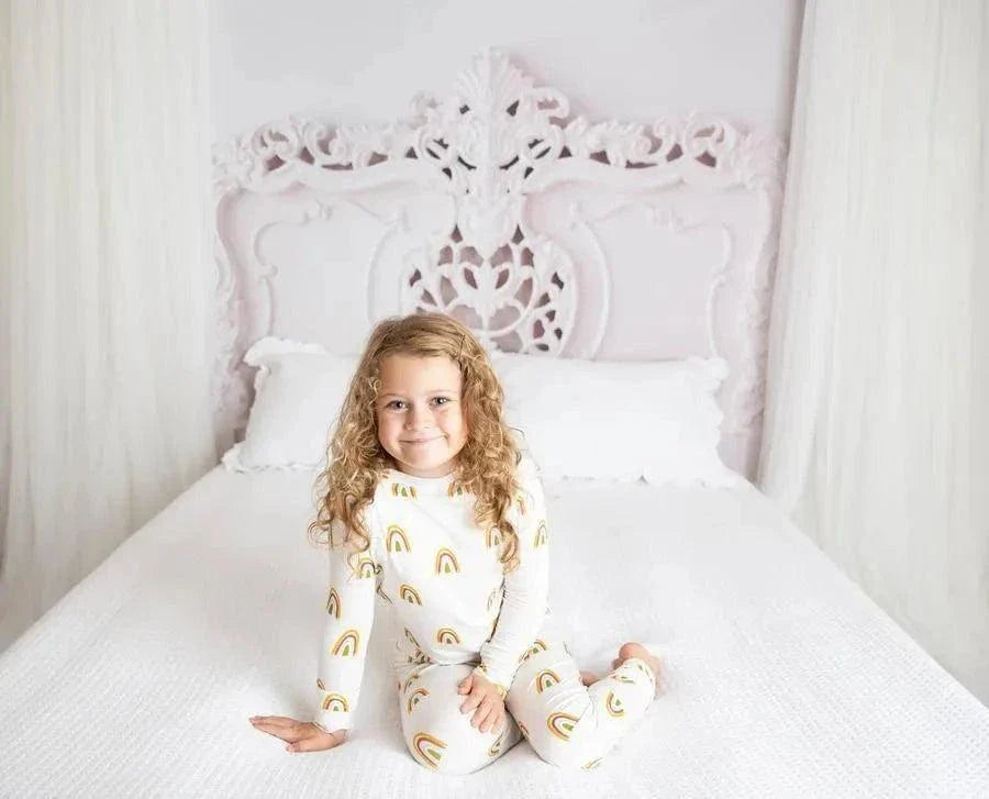 Rainbow Bamboo Toddler Pajamas
