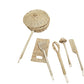 Handmade Rattan Play Kitchen Utensils - Montessori Pretend Play Cooking Set